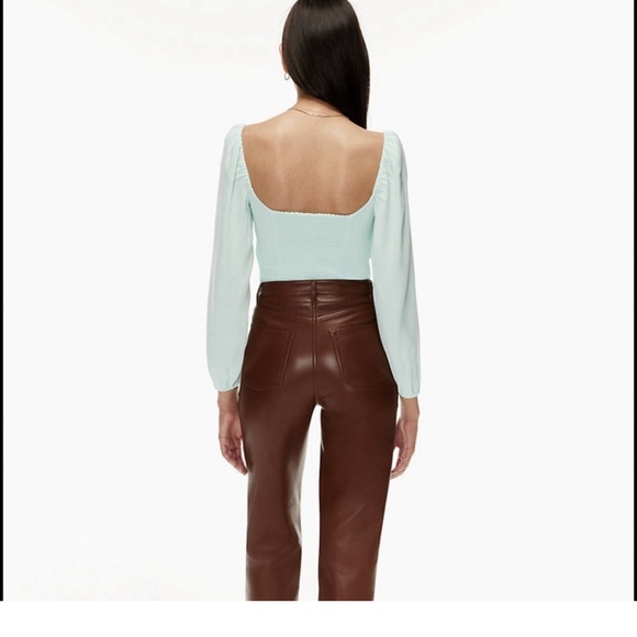 Aritizia Wilfred Novela blouse in subtle mint L - Picture 2 of 6